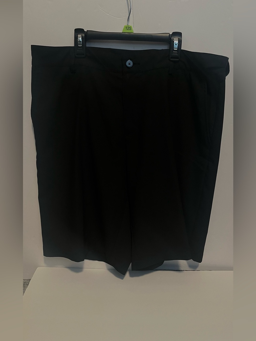 ADIDAS Men's Activewear Black Flat-Front  Performance Casual Golf Shorts Size 36